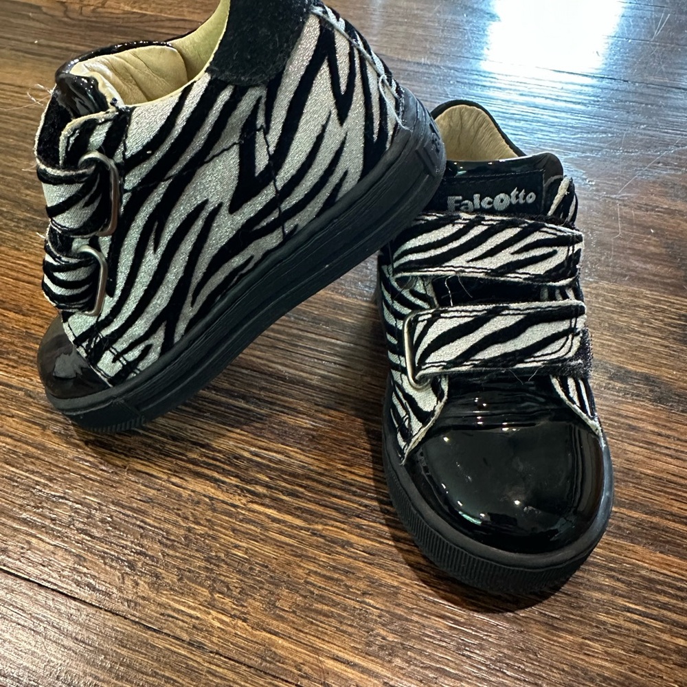 Black and White Zebra Toddler Shoes